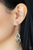 Red Carpet Couture - White Earring