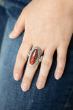 Oval Oasis - Brown Ring