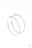 Candescent Curves - Silver Hoop Earring