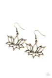 Lotus Ponds - Brass Earring