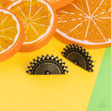 Fiercely Fanned Out - Brass Post Earring