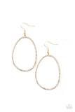 OVAL-ruled! - Gold Earring