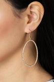 OVAL-ruled! - Gold Earring