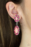 Positively Pampered - Orange Clip-on Earring