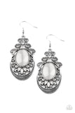 Garden Gondola Ride - White Earring