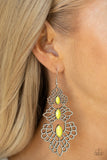 Flamboyant Frills - Yellow Earring