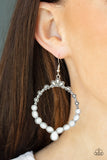 Thai Treasures - White Earring