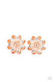 Water Lily Love - Rose Gold Post Earring