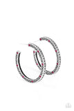 Richly Royal - Pink Hoop Earring