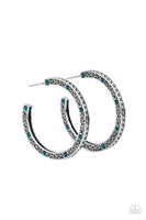 Richly Royal - Blue Hoop Earring