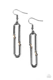 Linked and Synced - Black Earring