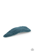 Colorfully Corduroy - Blue Hair Clip