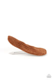 Corduroy Couture - Brown Hair Clip