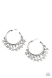 Happy Independence Day - Silver Hoop Earring