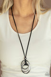 Harmonious Hardware - Black Necklace