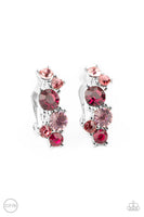 Cosmic Celebration - Pink Clip-on Earring