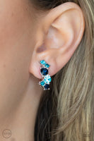 Cosmic Celebration - Blue Clip-on Earring