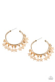 Happy Independence Day - Gold Hoop Earring