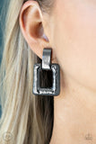 15 Minutes of FRAME - Black Clip-on Earring