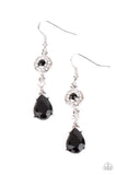 Graceful Glimmer - Black Earring