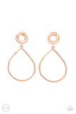 Fairytale Finish - Copper Clip-on Earring