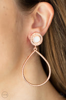 Fairytale Finish - Copper Clip-on Earring