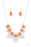 Endless Eclipse - Orange Necklace