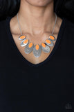 Endless Eclipse - Orange Necklace