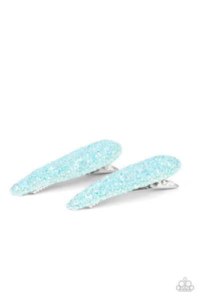 Sugar Plum Sparkle - Blue Hair Clip