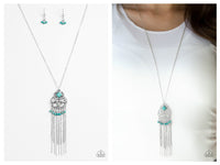 Whimsically Western - Blue Necklace