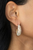 Glamorously Glimmering - Gold Hoop Earring