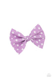 Polka Dot Delight - Purple Hair Clip