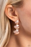 Futuristic Fantasy - Rose Gold Post Earring