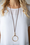 BLING Into Focus - Brown Necklace