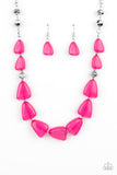 Tenaciously Tangy -  Pink Necklace