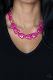 Tenaciously Tangy -  Pink Necklace
