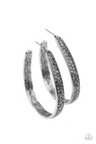 Bossy and Glossy - Silver Hoop Earring