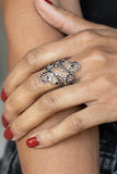 Billowing Beauty - Black Ring
