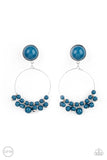 Cabaret Charm - Blue Clip-on Earring