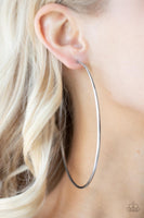 Colossal Couture - Silver Hoop Earring