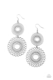 Regal Roulette - White Earring