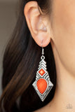 Stylishly Sonoran - Orange Earring