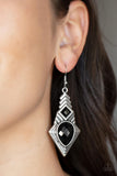 Stylishly Sonoran - Black Earring