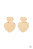 Heart-Racing Refinement - Gold Post Earring