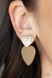 Heart-Racing Refinement - Gold Post Earring