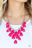 Front Row Flamboyance - Pink Necklace