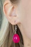 Front Row Flamboyance - Pink Necklace
