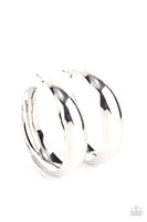 Flat Out Flawless - Silver Hoop Earring