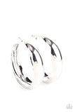 Flat Out Flawless - Silver Hoop Earring