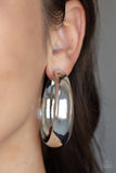 Flat Out Flawless - Silver Hoop Earring